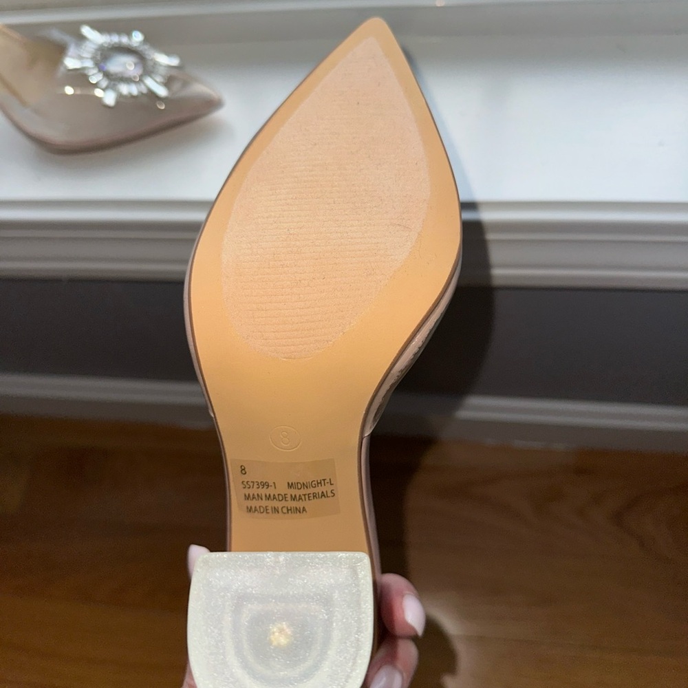 Lulu's Crystal Embellished Clear Heels - Picture 5 of 7